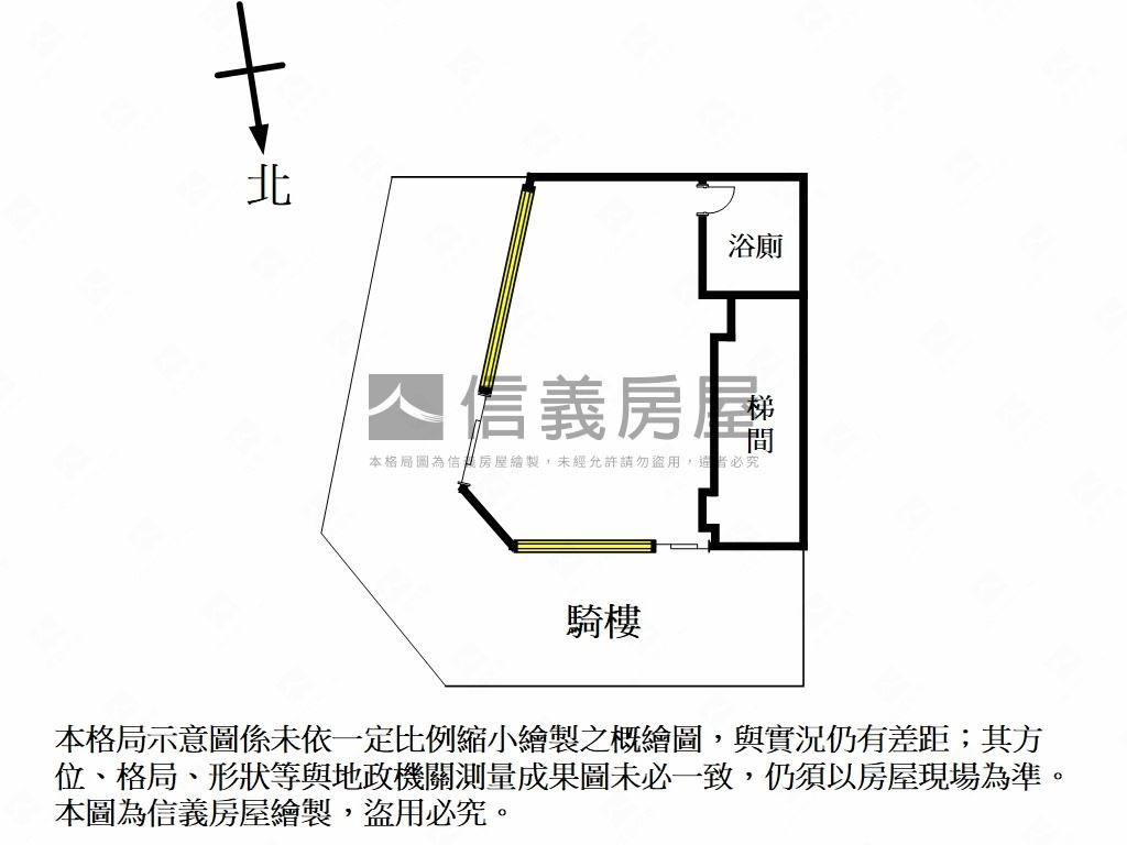 龍形三角窗黃金店面房屋室內格局與周邊環境