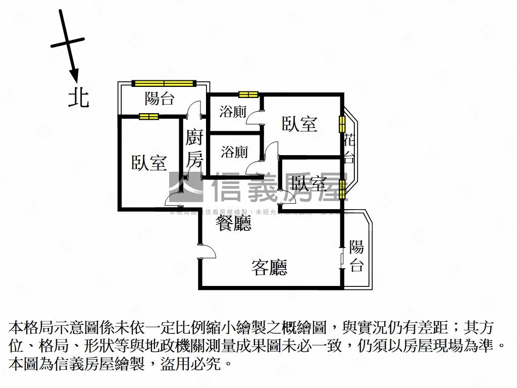 哈佛世家三房高樓平面車位房屋室內格局與周邊環境