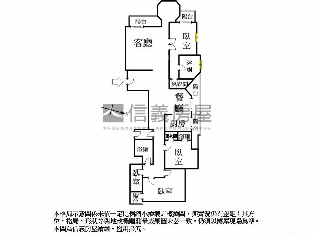 御海瞰亞灣海景四房雙平車房屋室內格局與周邊環境