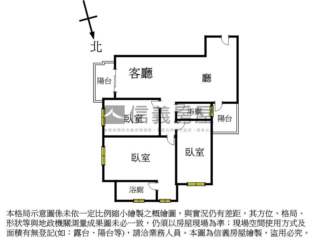春福康波邊間三房平車房屋室內格局與周邊環境