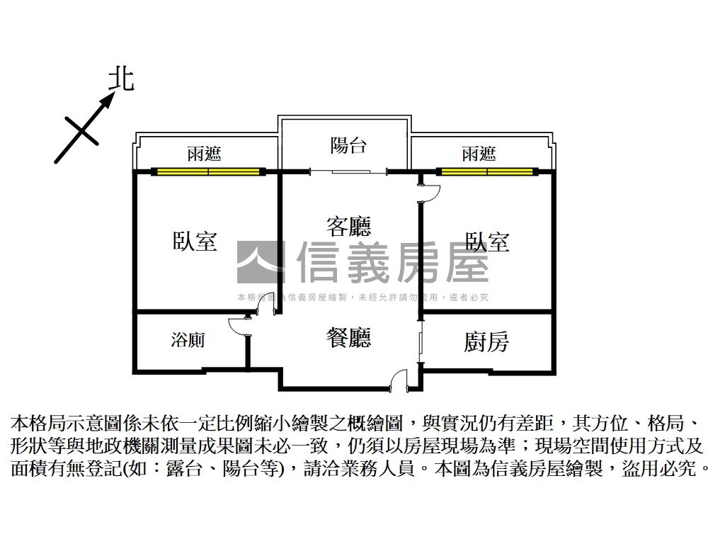 專任明德文林景觀美妝２房房屋室內格局與周邊環境
