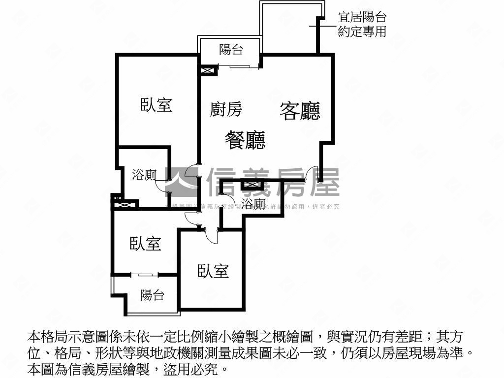 雍悦一方三房雙平車位房屋室內格局與周邊環境