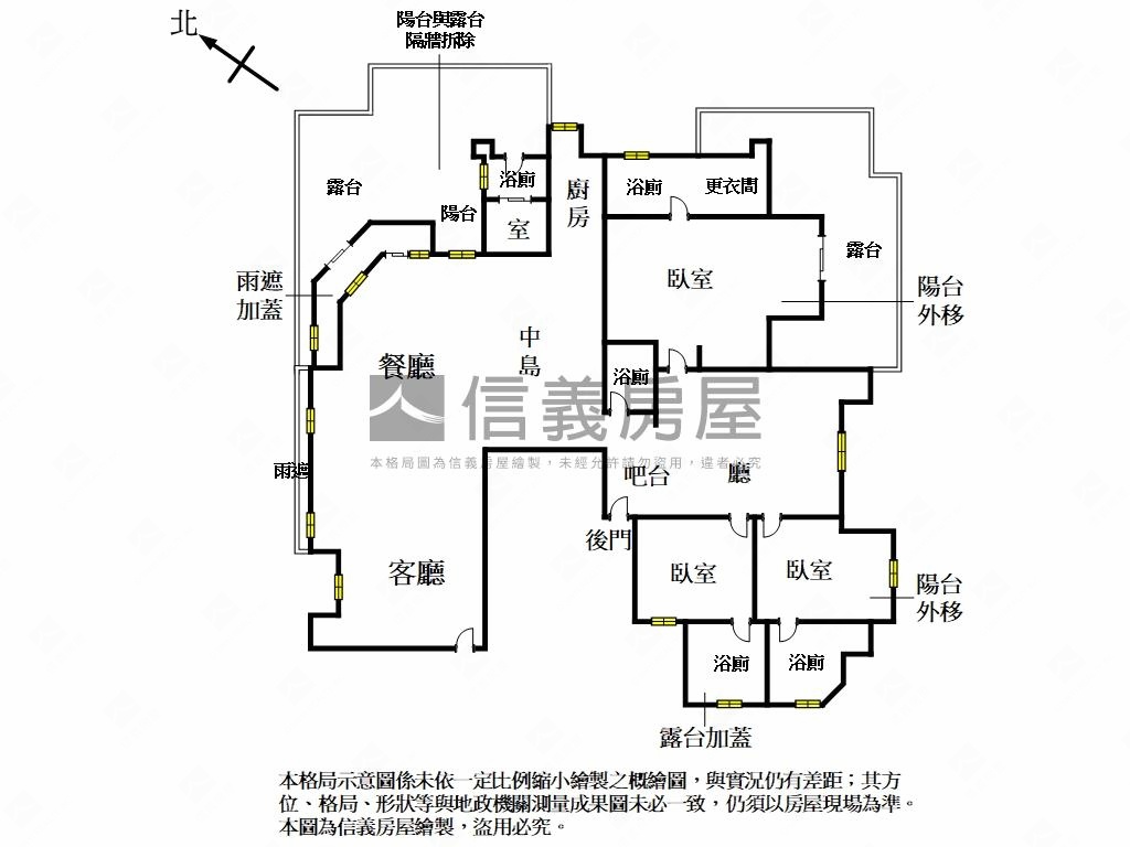 玉上園晶芒匯聚頂樓露臺戶房屋室內格局與周邊環境