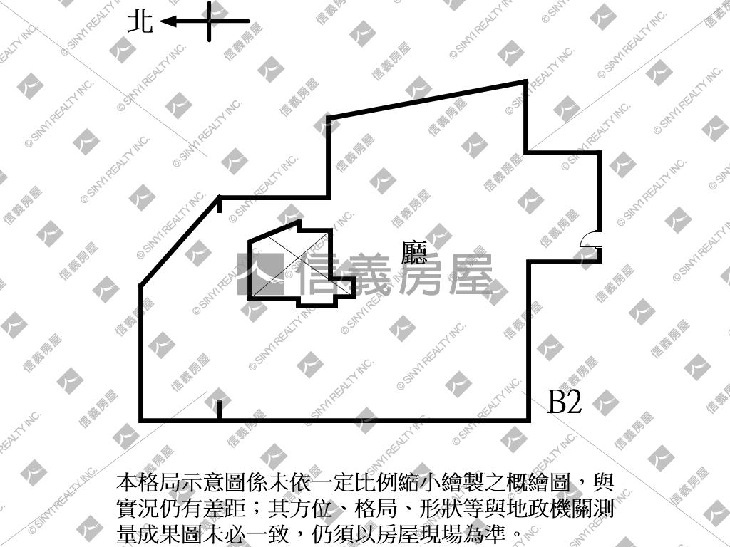 現代米羅Ｂ２商業空間Ｂ房屋室內格局與周邊環境