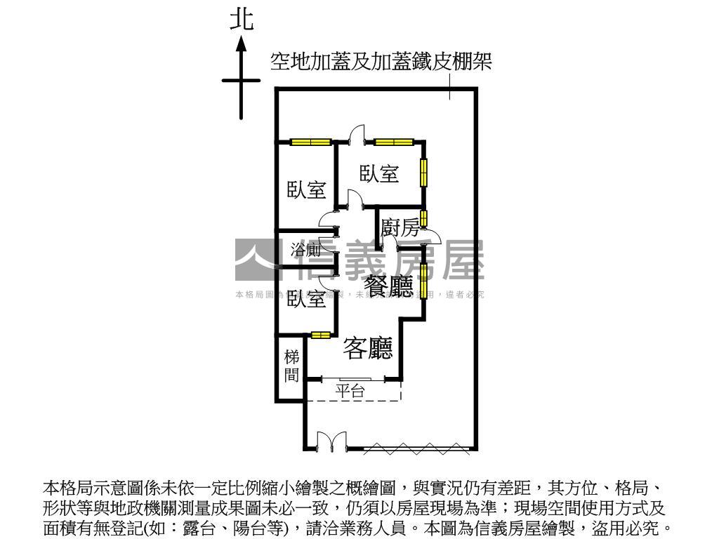 專約和平東附小龍門一樓房屋室內格局與周邊環境
