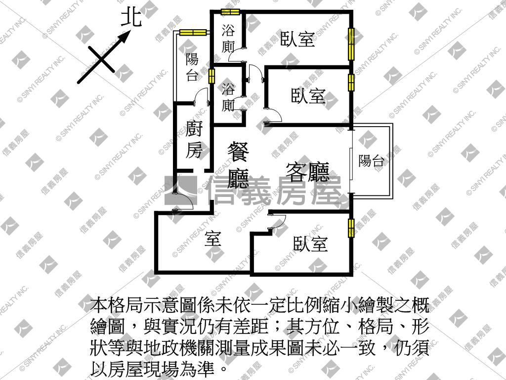 富宇敦峰樂善國小三房房屋室內格局與周邊環境