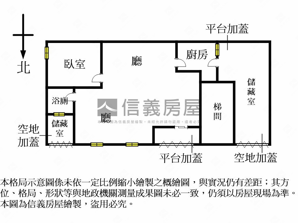 萬大邊間一樓房屋室內格局與周邊環境