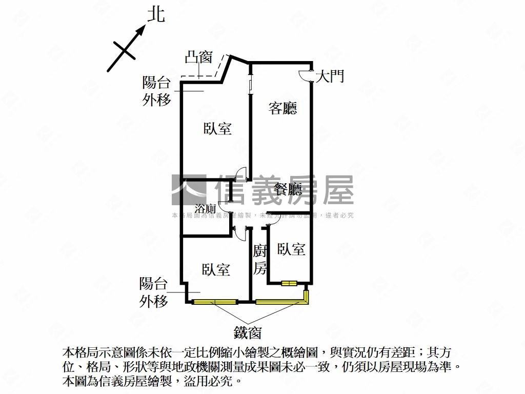 永平捷運百貨學區電梯三房房屋室內格局與周邊環境