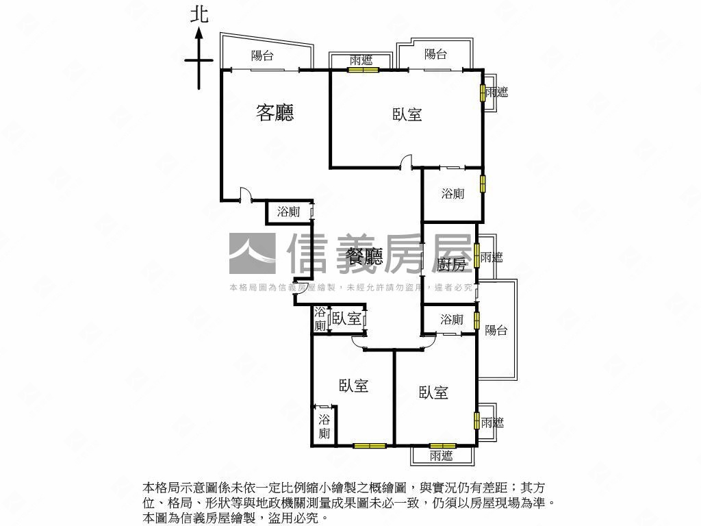 大直⭐水綠清翫⭐８樓房屋室內格局與周邊環境