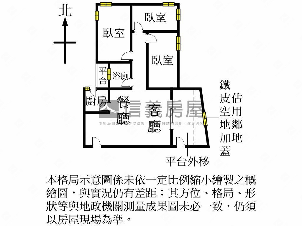 青年城美３房房屋室內格局與周邊環境