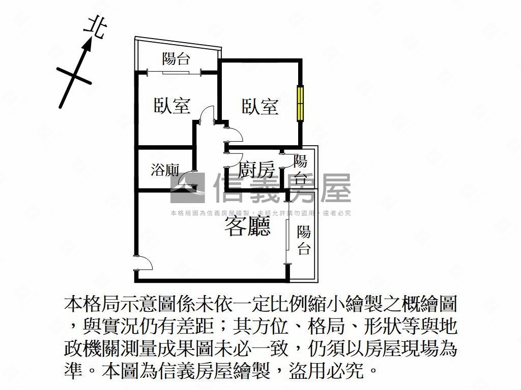 異國風華大兩房房屋室內格局與周邊環境