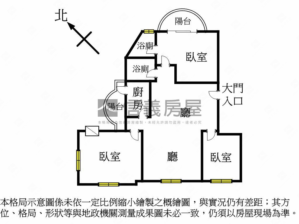 近未來捷運三房房屋室內格局與周邊環境