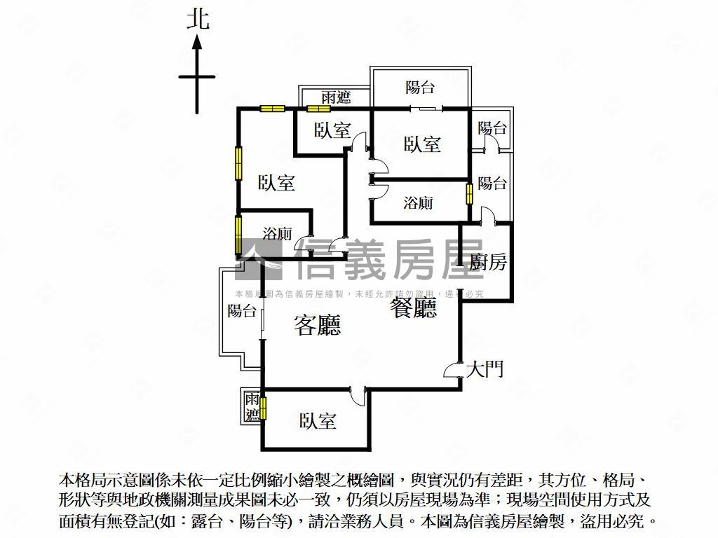 鉅虹曙光之旅２四房雙平車房屋室內格局與周邊環境