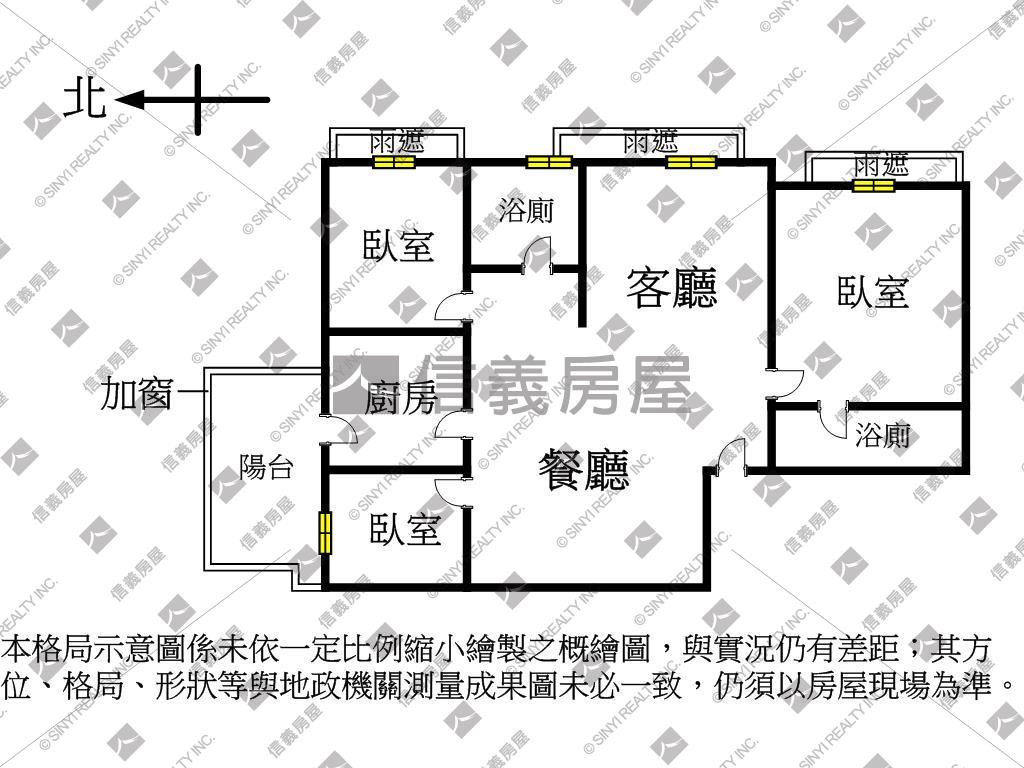 塭仔圳雲開三房車位房屋室內格局與周邊環境