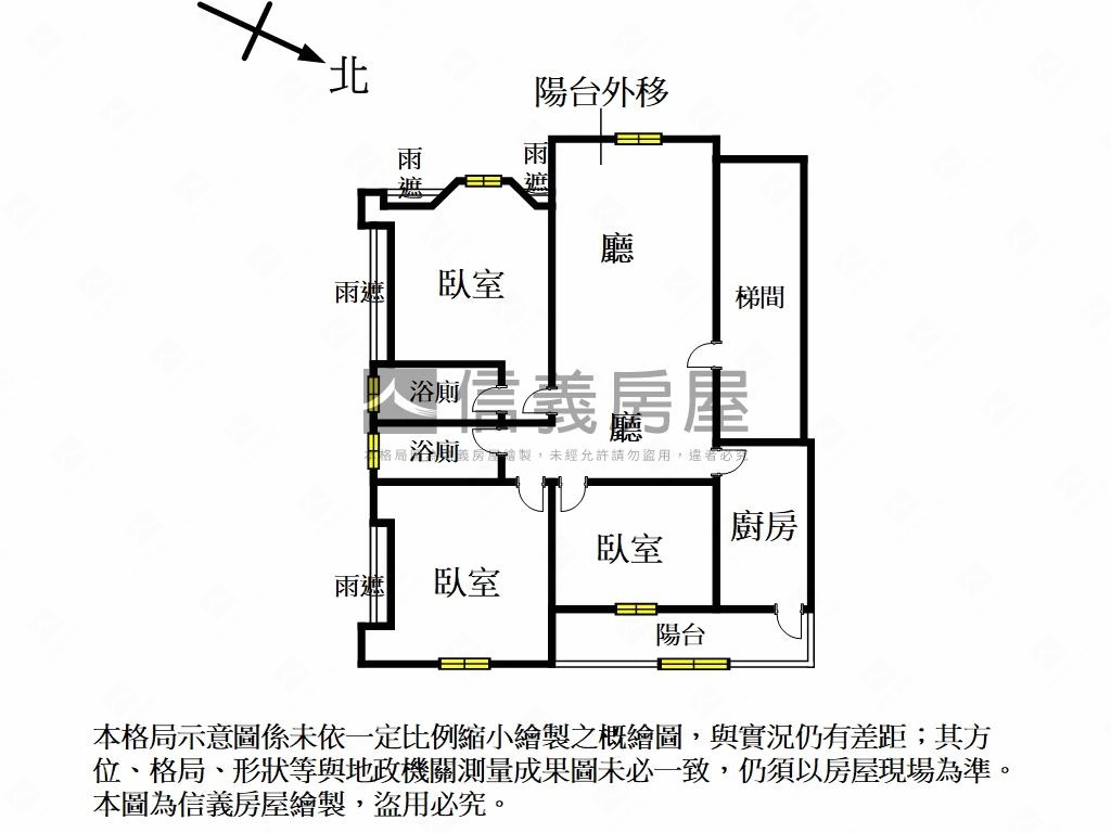 慶鄉麗景三房車位房屋室內格局與周邊環境