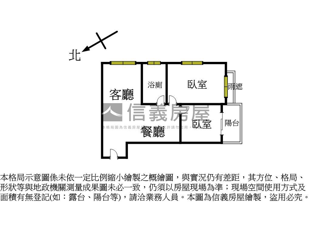 親家大鵬輕裝潢兩房平車位房屋室內格局與周邊環境