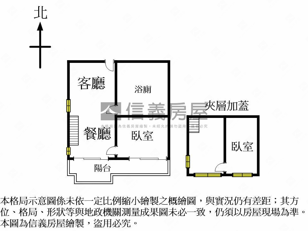 歐夏蕾次頂樓平車房屋室內格局與周邊環境