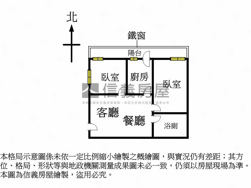 陽明國小美二房房屋室內格局與周邊環境