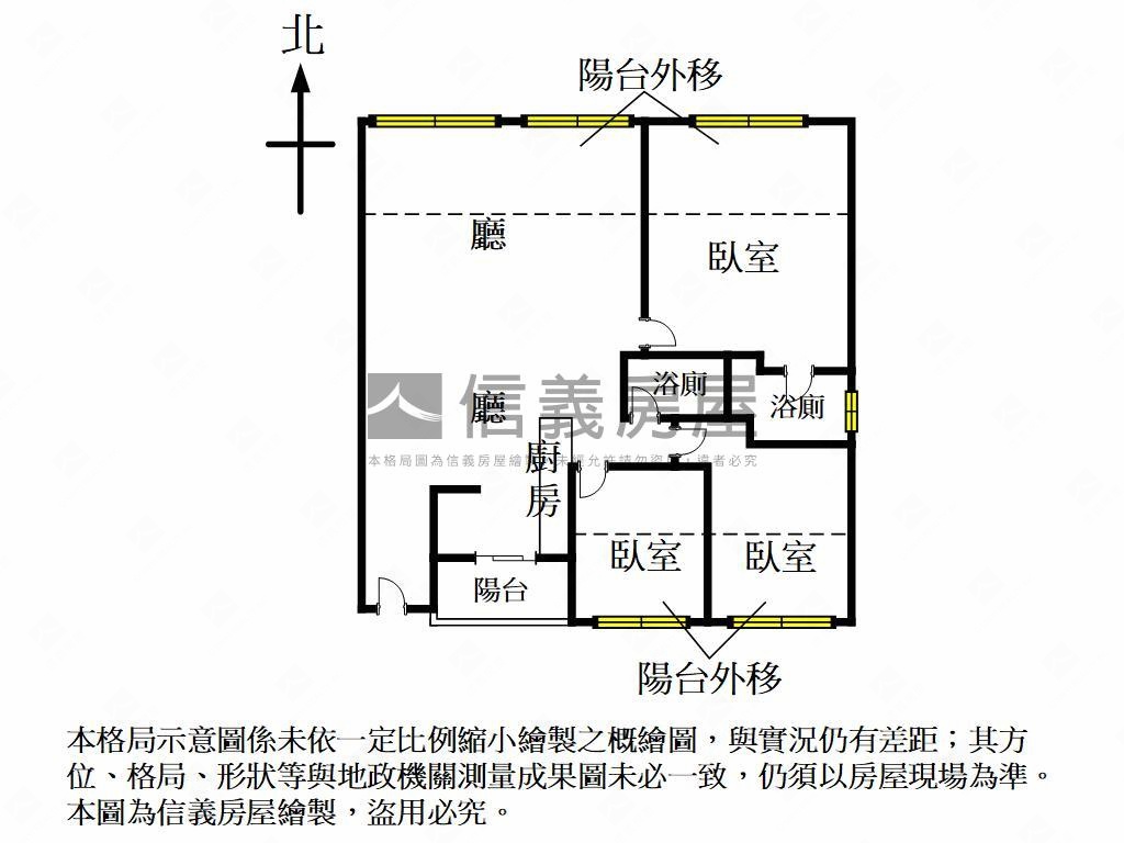 領賢尊榮大三房房屋室內格局與周邊環境