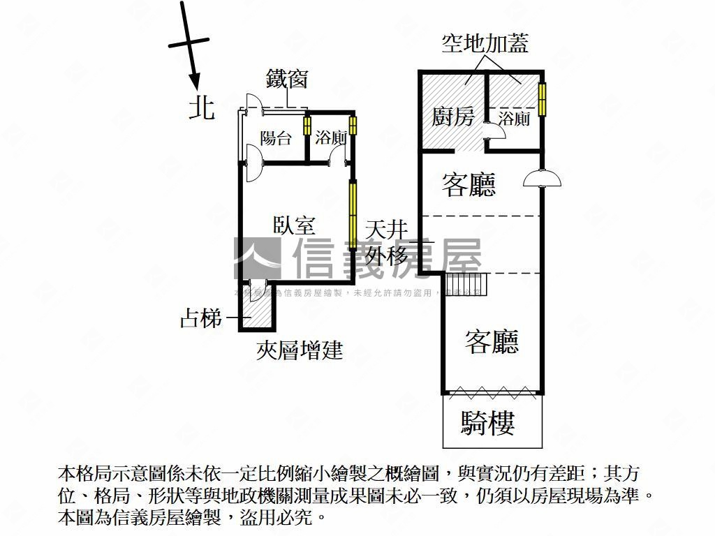 近美麗島一樓店面房屋室內格局與周邊環境