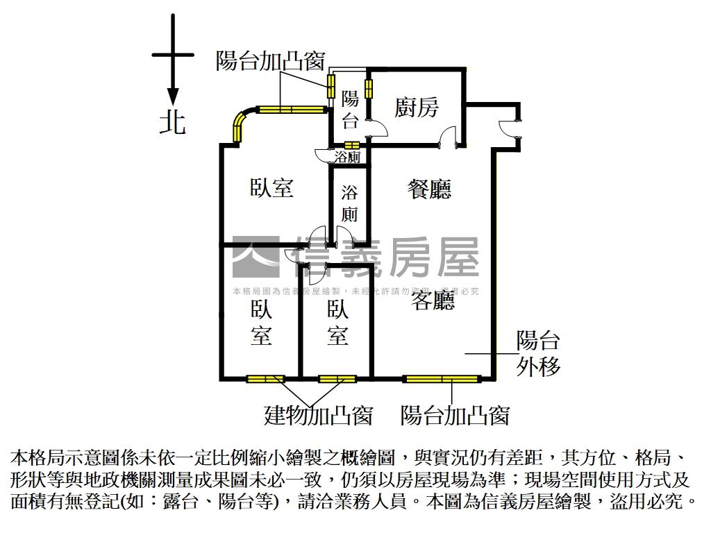 陽光國宅｜溫馨裝潢大三房房屋室內格局與周邊環境