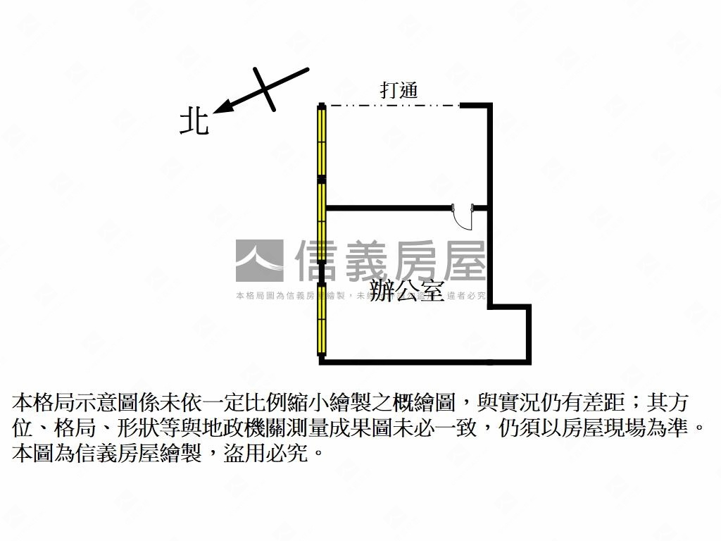 近台北車站頂樓商辦Ｃ房屋室內格局與周邊環境