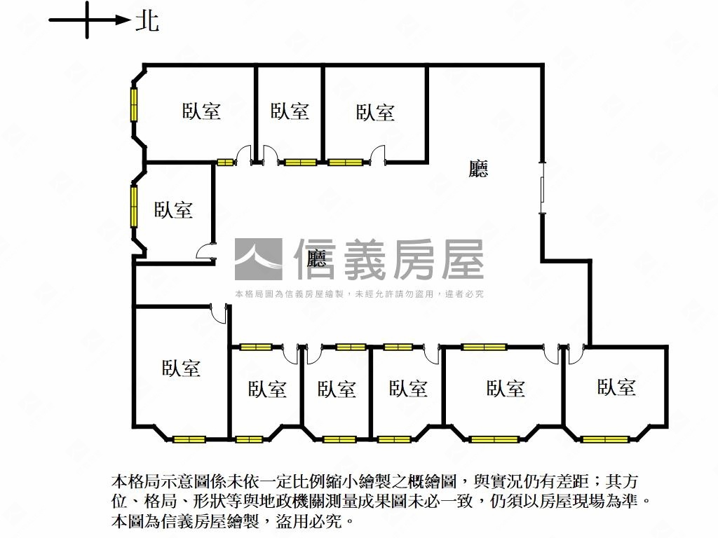 復北百坪雙併純辦附車位房屋室內格局與周邊環境