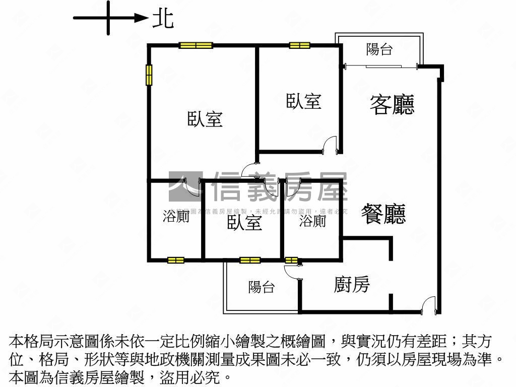 達麗創世紀美三房平面車位房屋室內格局與周邊環境