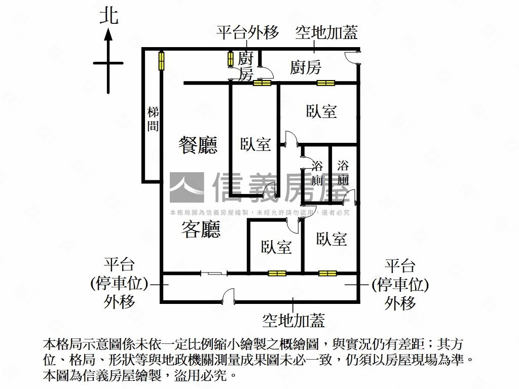 信義公園靜巷方便停車房屋室內格局與周邊環境
