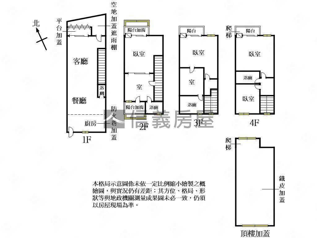 近未來園區普光街邊間透天房屋室內格局與周邊環境