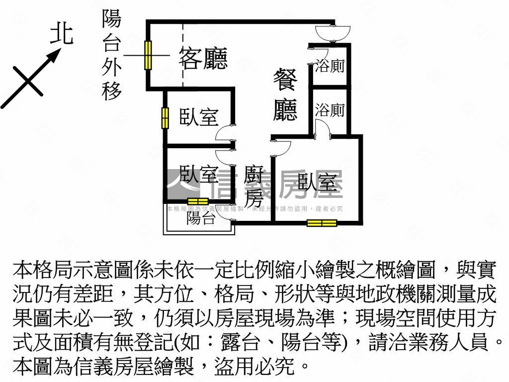 楊梅國道旁景觀三房美屋房屋室內格局與周邊環境