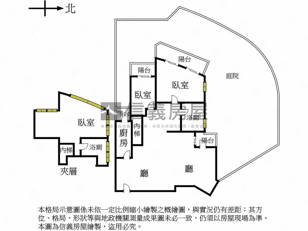 萬通一樓庭院戶挑高樓中樓房屋室內格局與周邊環境