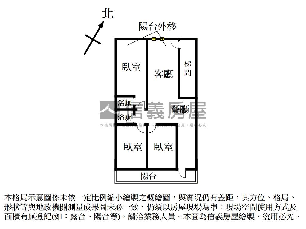 裕民裝潢美３樓房屋室內格局與周邊環境