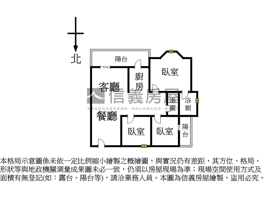 稀有長億重劃區三房附車位房屋室內格局與周邊環境