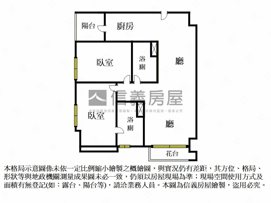 澄田稀有格局大兩房平車房屋室內格局與周邊環境