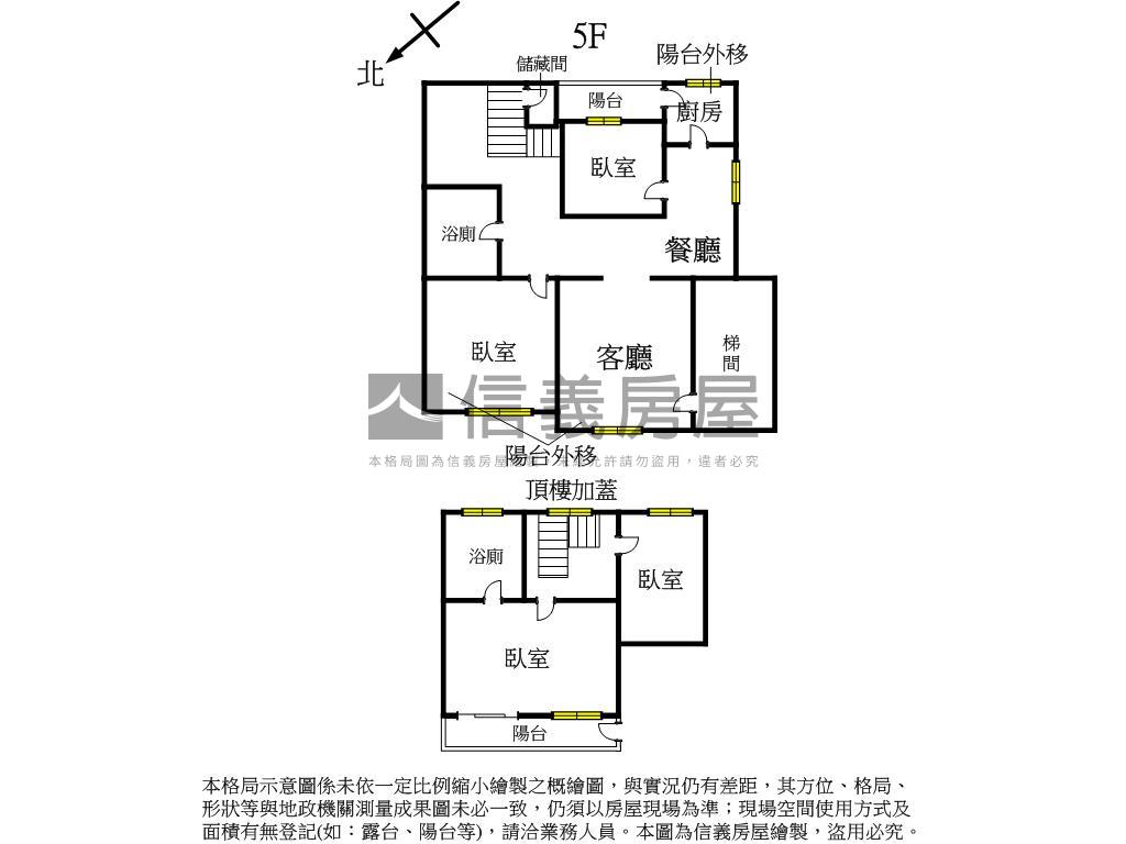 忠孝明亮一層一戶頂加房屋室內格局與周邊環境