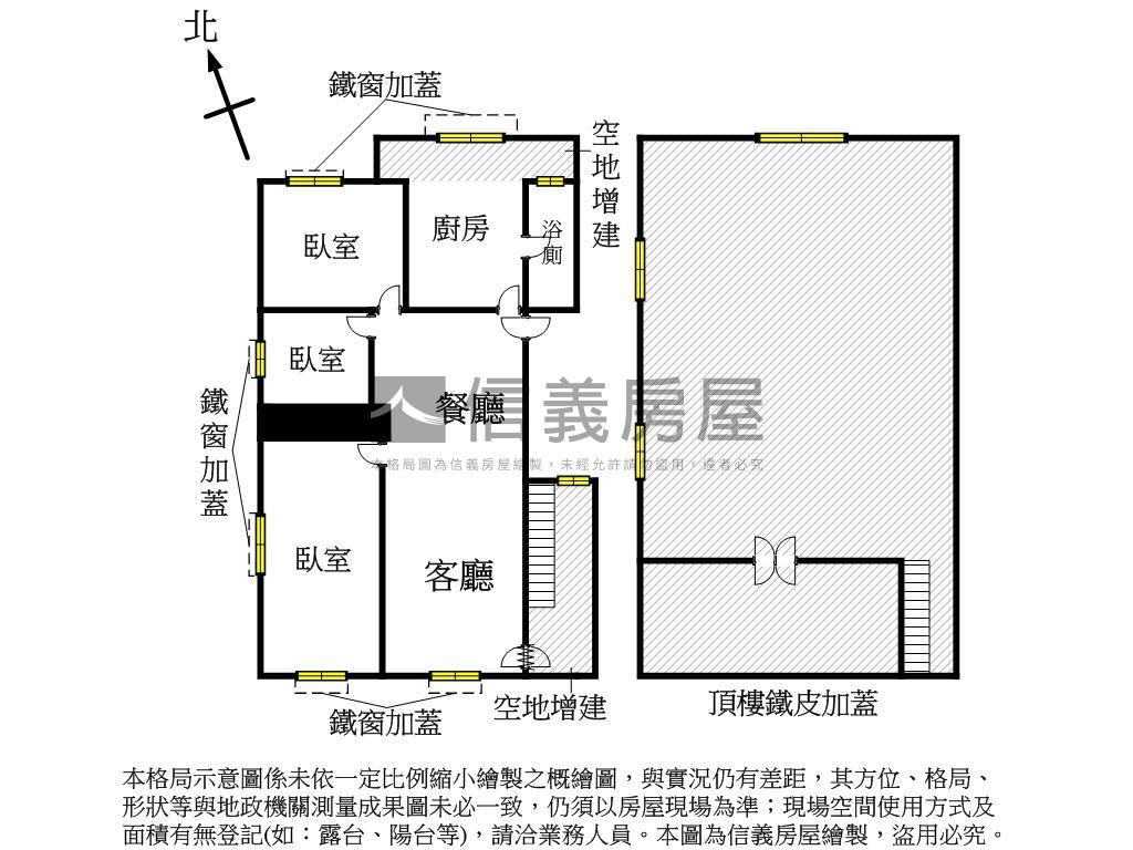 近義大醫小資成家採光三房房屋室內格局與周邊環境