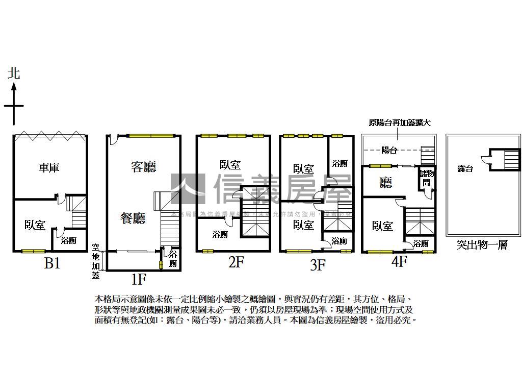 北屯五房震後車庫別墅房屋室內格局與周邊環境