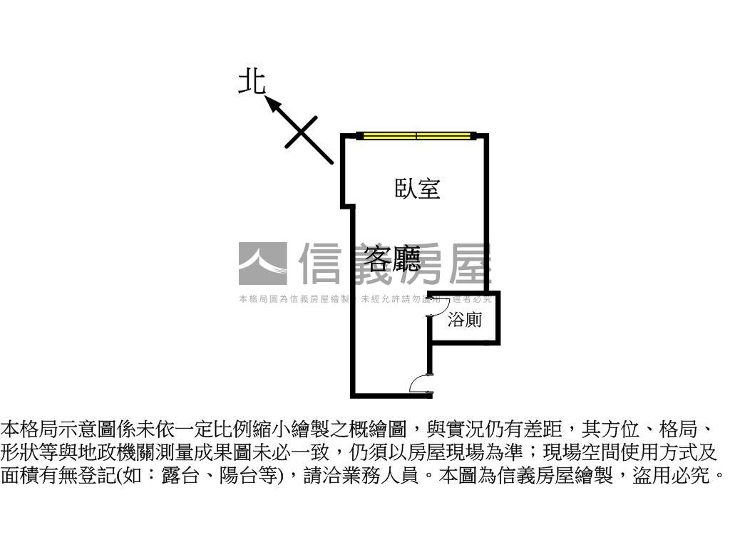 ８５大樓市景大套房房屋室內格局與周邊環境