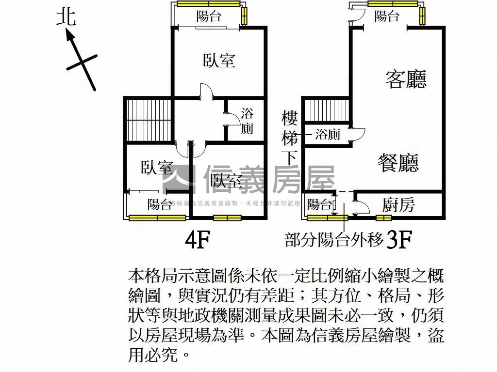 近廣豐特區樓中樓兩車位房屋室內格局與周邊環境