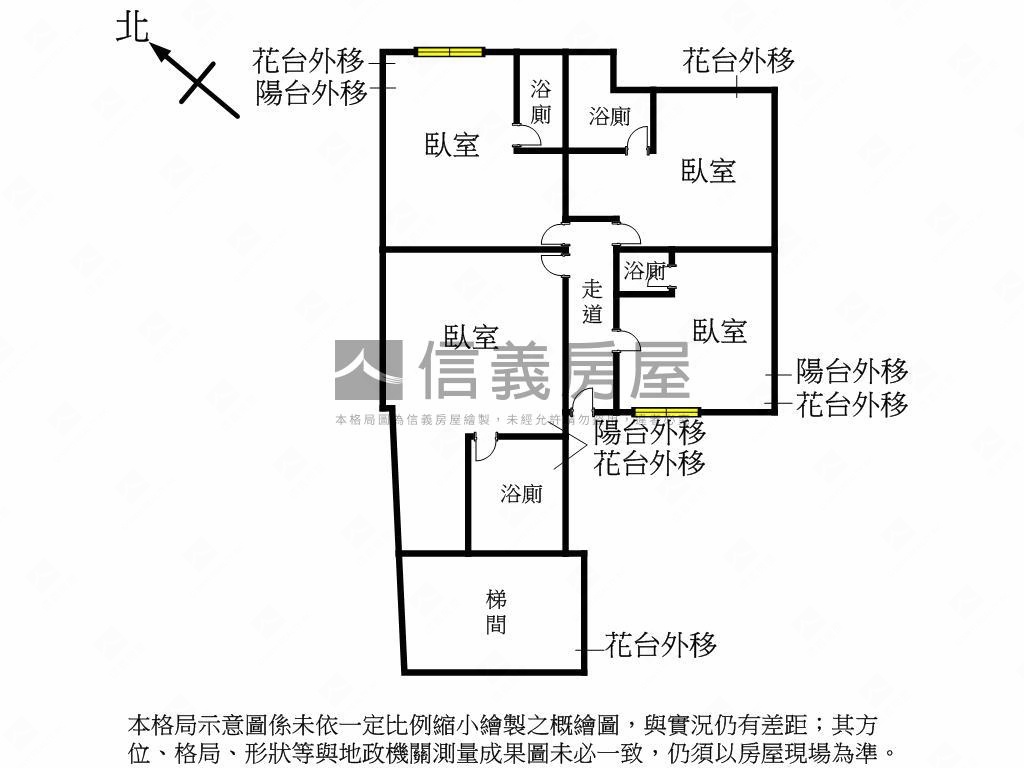 北區收租４套房房屋室內格局與周邊環境