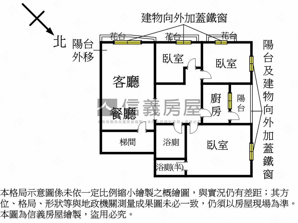 近捷運Ｋ８低總價電梯三房房屋室內格局與周邊環境