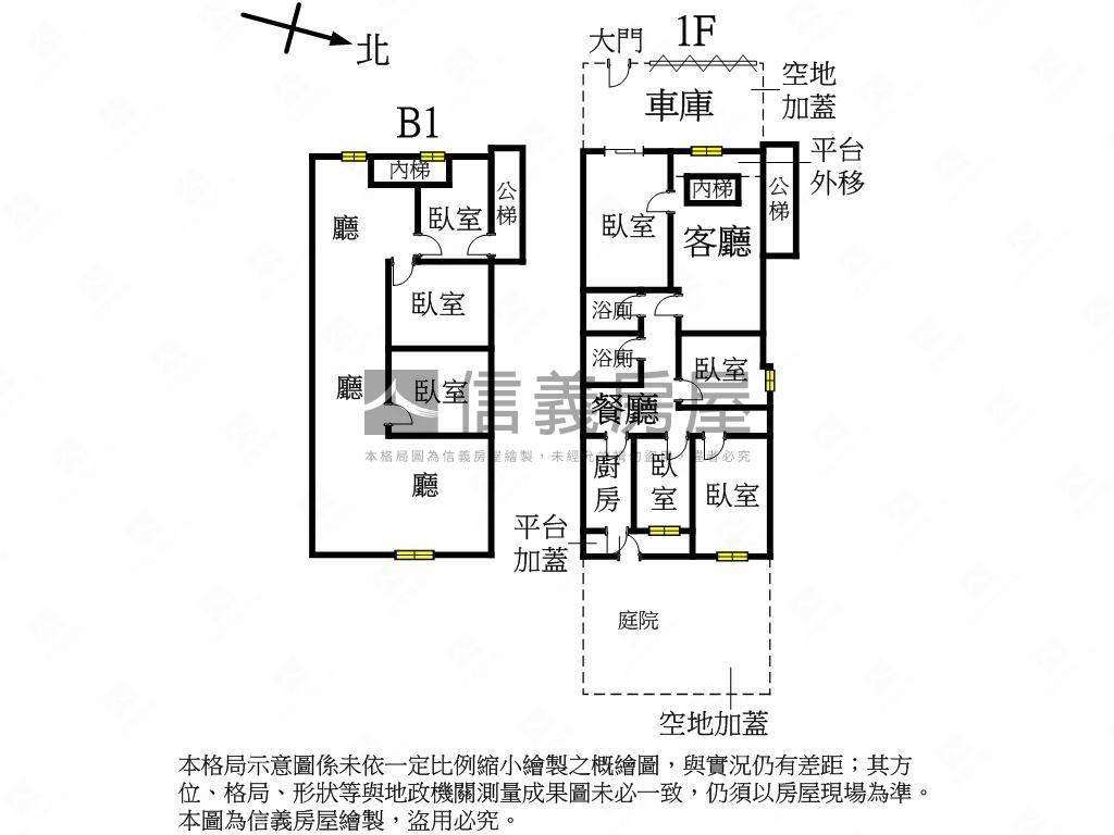 大展鴻圖稀有面寬大一樓房屋室內格局與周邊環境