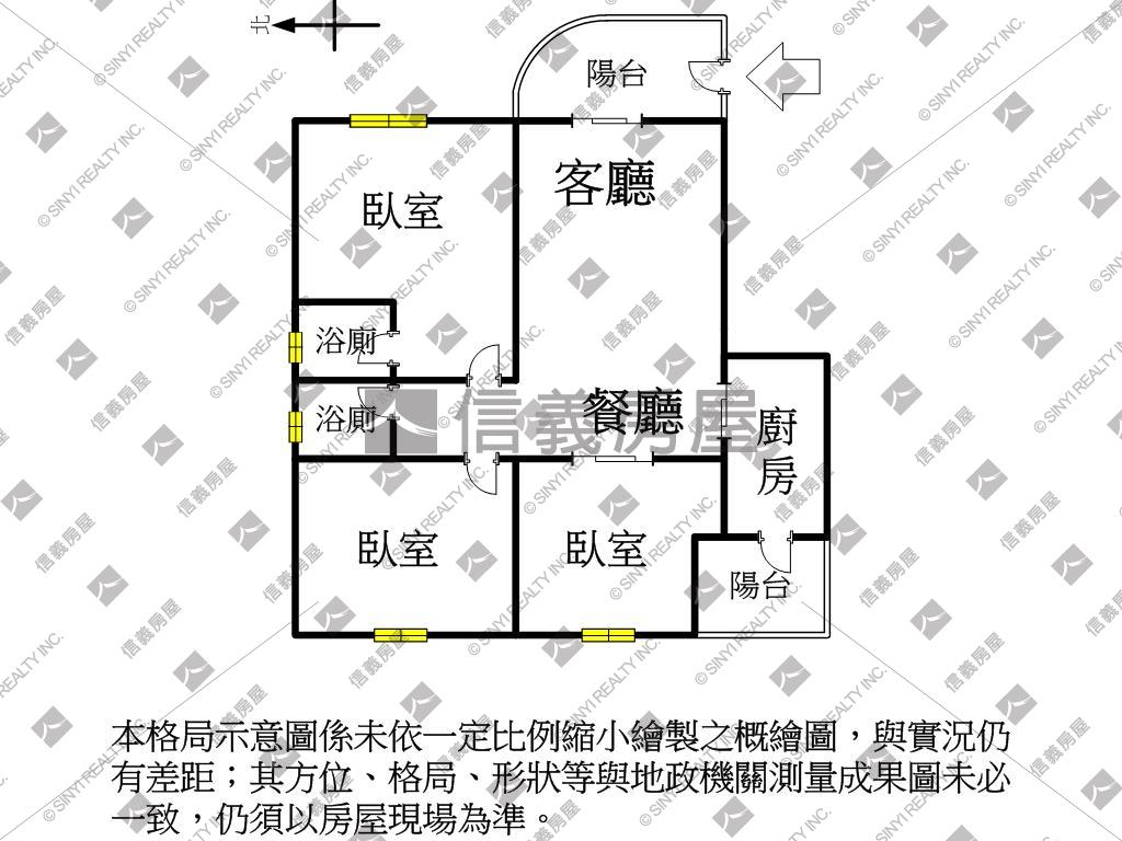 農１６京城哈佛３房平車房屋室內格局與周邊環境