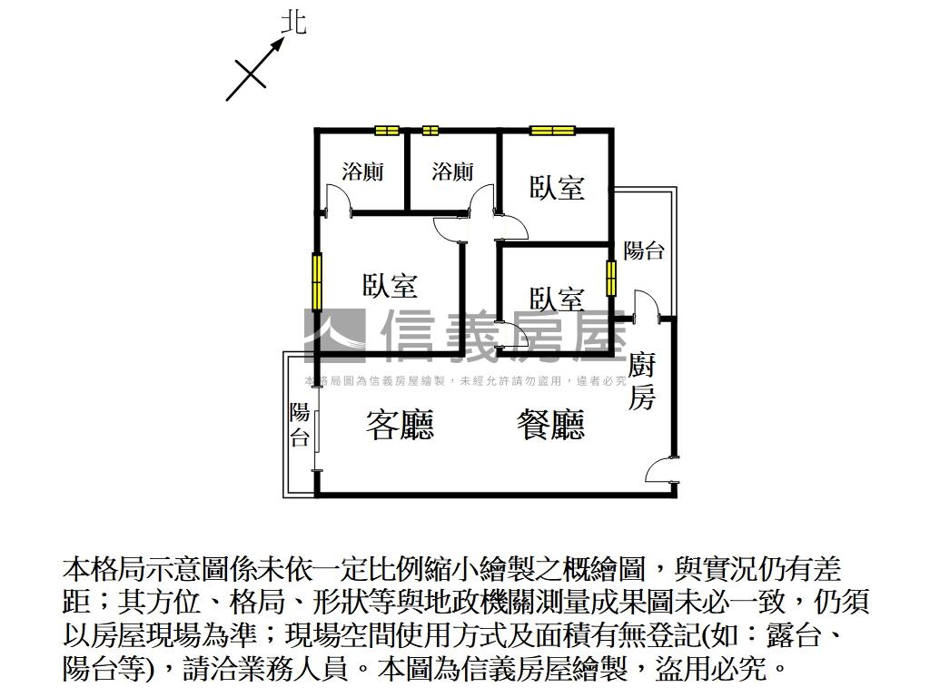 戀上陞發秀泰３房平車房屋室內格局與周邊環境