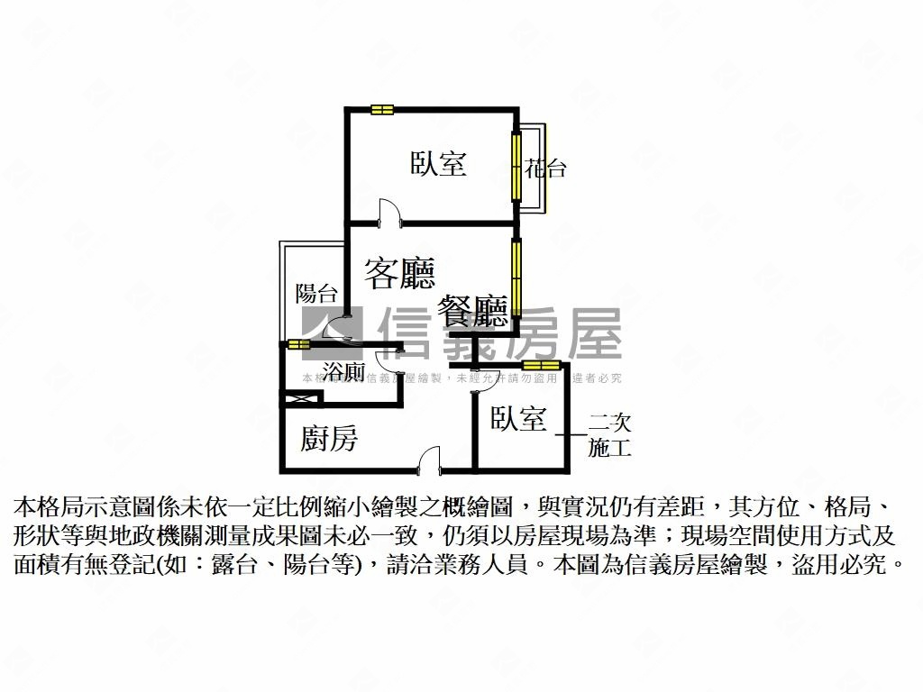 品微楓兩房附車位房屋室內格局與周邊環境