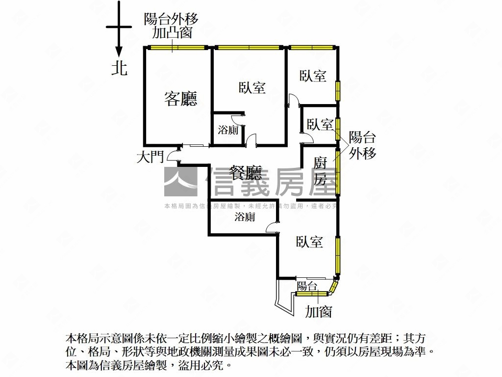 古亭捷運電梯四房房屋室內格局與周邊環境