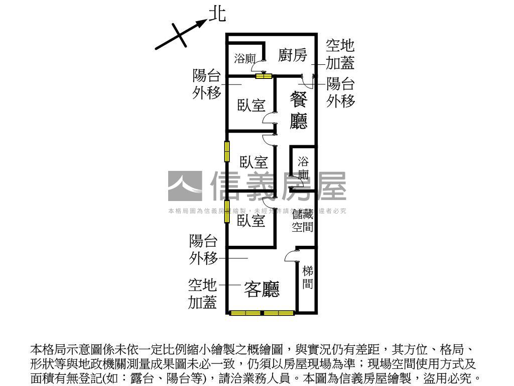 近南港捷運｜二樓３房２衛房屋室內格局與周邊環境