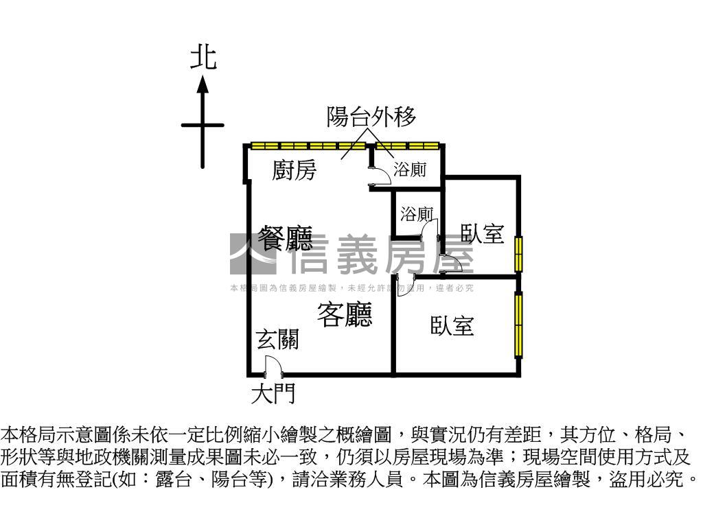 忠駝２６坪２房２衛房屋室內格局與周邊環境