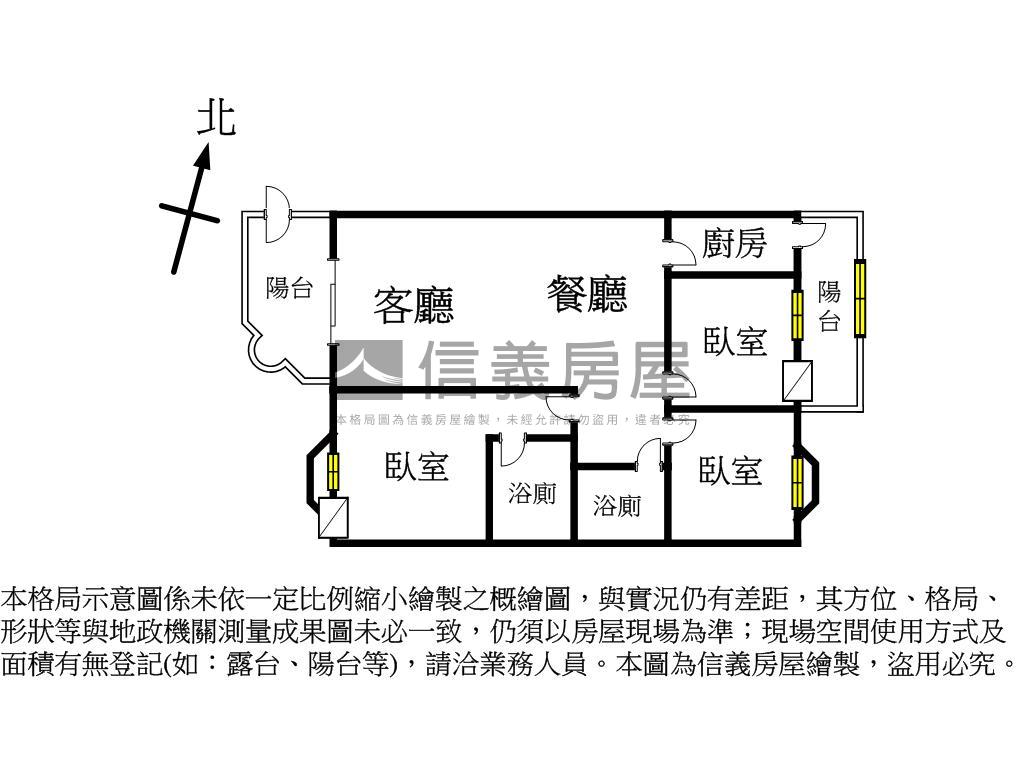 市府中國第一景美三房房屋室內格局與周邊環境